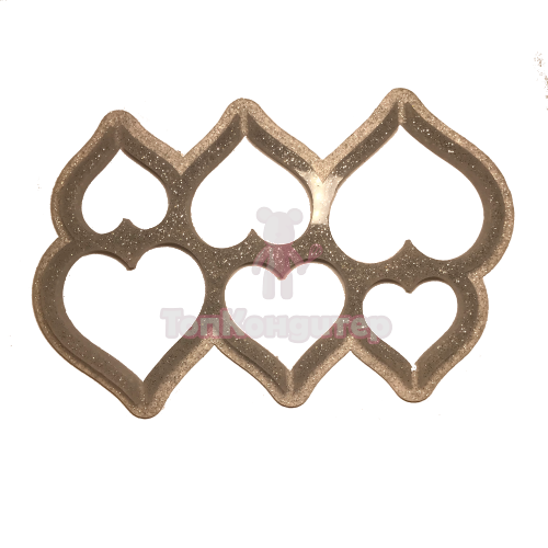 Форма для леденцов "Сердце" микс размеров