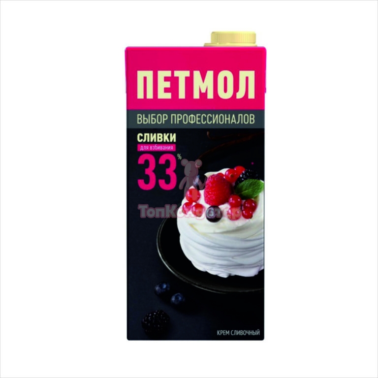 Сливки "Петмол" 33% 1 л
