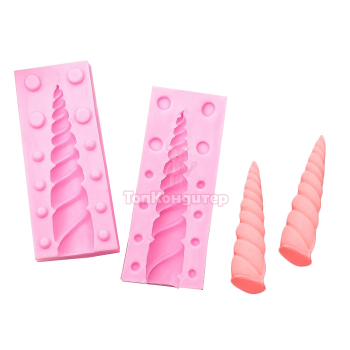 Молд силиконовый 10×8 см "Рог единорога"