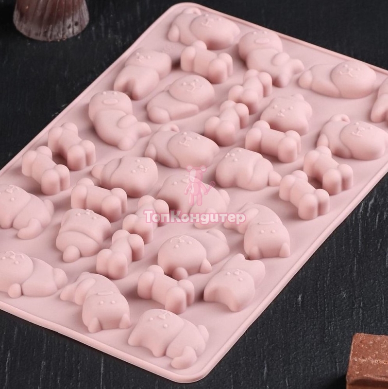 Форма для льда и шоколада "Домашние питомцы" 34 ячейки