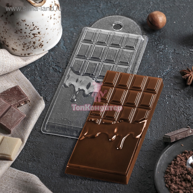 Форма для шоколада «Шоколад горячий», 7×15×1 см