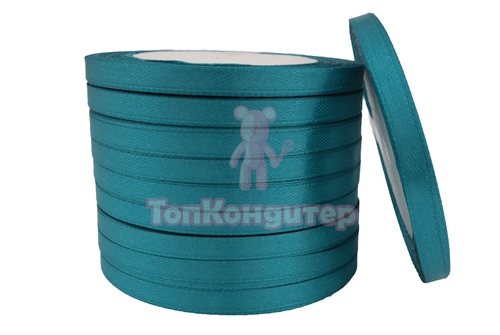 Лента атласная 0,6 см Лазурный 23 м