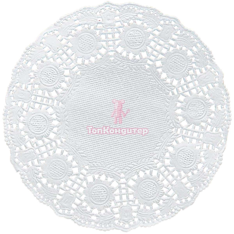 Салфетка ажурная 10 см*10 см белая 250 шт