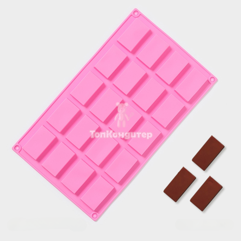 Форма для шоколада 20 ячеек «Слитки» 29 см*17 см*1 см