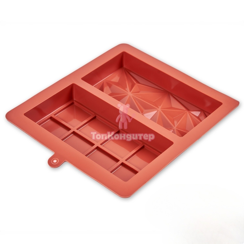 Силиконовая форма для Дубайского шоколада 16 см*8,2 см*3,2 см 2 в 1