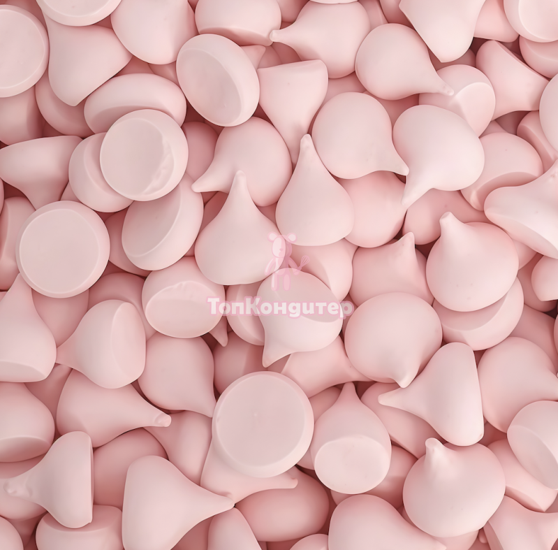 Безе (гладкое) розовое 2,5 см 0,06 кг