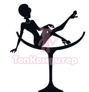 Топпер "Девушка в мартинке", 36001126-ч 11,5*13,5 см