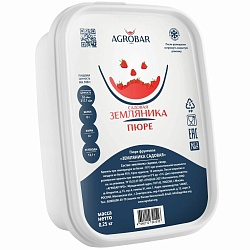 Пюре замороженное "AGROBAR" Земляника 250 г