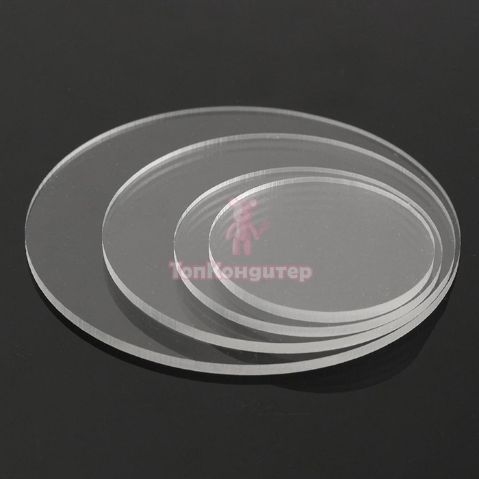 Подложка для торта акриловая 18 см, толщина 3 мм