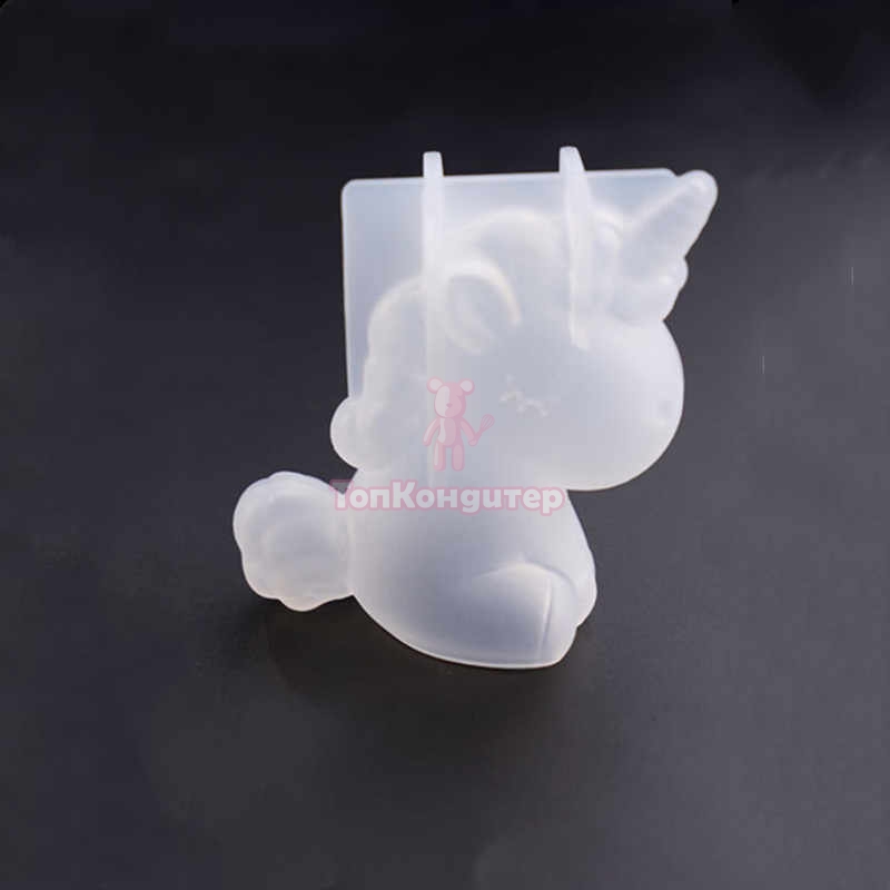 Силиконовая форма 3D "Единорог" h = 7 см