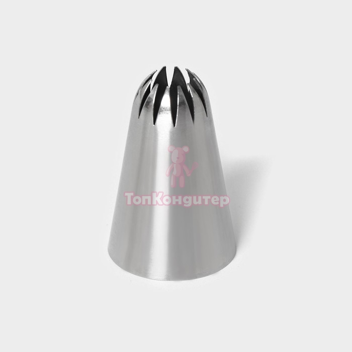 Насадка для кондитерского мешка d=3 см "Закытая звезда" d=3 см. вых 1 см