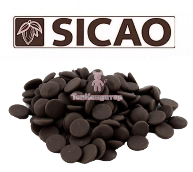 Sicao Шоколад темный в галлетах 54% 200 гр, Россия